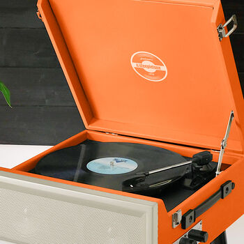 Retro Style Record Player On Legs, 9 of 10