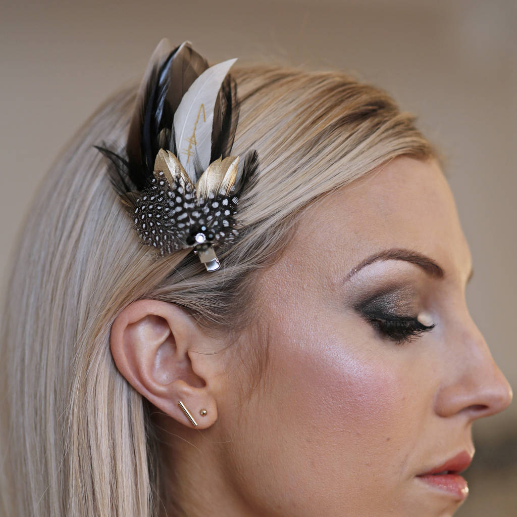 Feather Hair And Coursage Clips 'Molly', 1 of 12