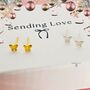Butterfly Stud Earrings A Gift For Christmas, thumbnail 1 of 7