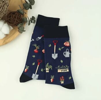 Novelty Fun Socks Size Five To Nine ~ Gardeners Socks, 6 of 8