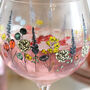 Wildflower Balloon Gin Glass, thumbnail 3 of 3