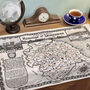 Yorkshire Map Tea Towel, thumbnail 1 of 12