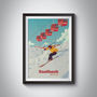 Saalbach Skicircus Austria Travel Poster Art Print, thumbnail 1 of 8