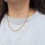 Gold Rope Necklace–18 K Gold Plated Waterproof Chain, thumbnail 2 of 8
