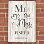 Personalised Mr And Mrs Metal Sign, thumbnail 2 of 3