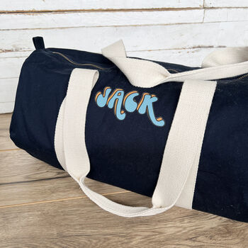 Personalised Bubble Initial Holdall Weekend Bag, 3 of 4