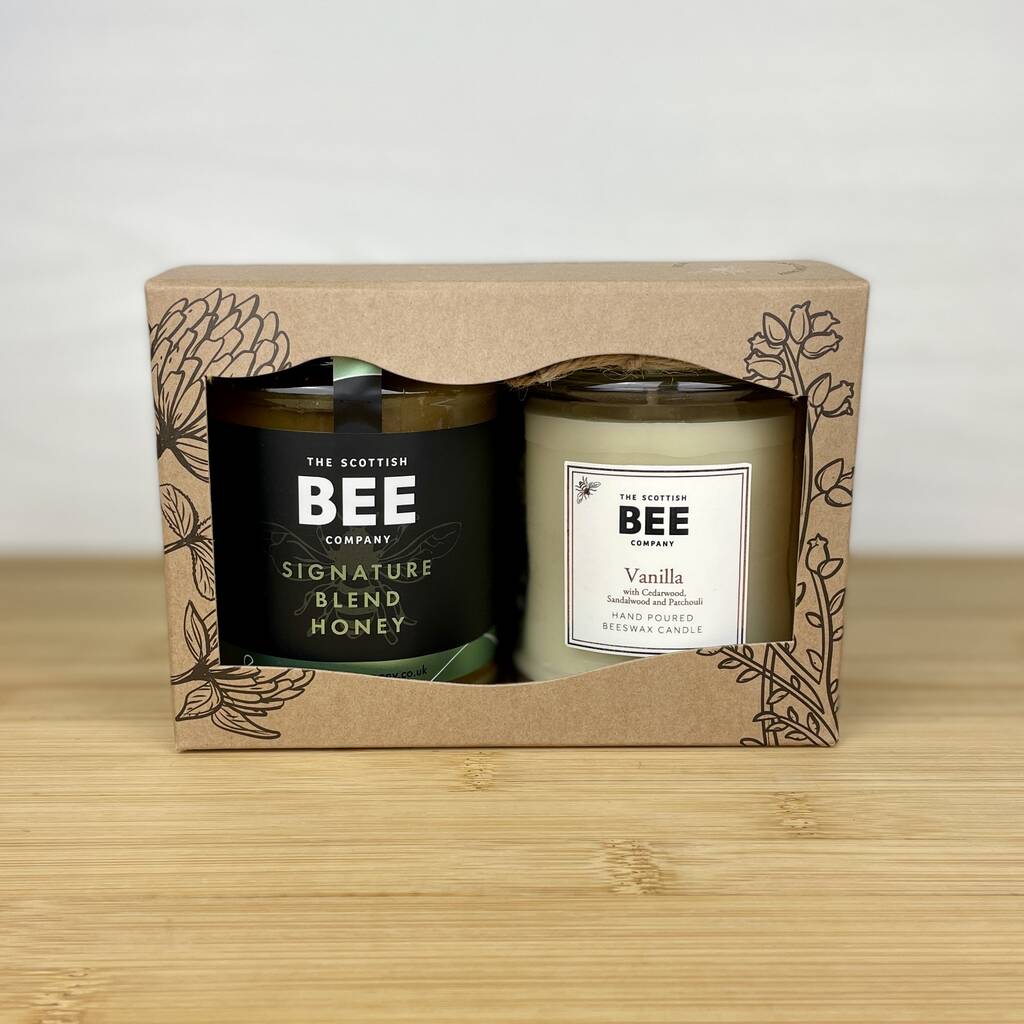 Scottish Honey And Beeswax Candle Gift Duos By Scottish Bee Co
