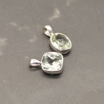 Green Amethyst Silver Necklace: February Birthstone, 7 of 12