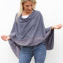 Personalised Wool Mix Poncho, thumbnail 3 of 12
