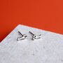 Sterling Silver Lobster Stud Earrings, thumbnail 4 of 9