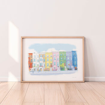 Notting Hill Houses London Signed Fine Art Print, 4 of 4