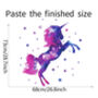 Purple Glitter Unicorn Removable Wall Vinyl Sticker, thumbnail 2 of 4