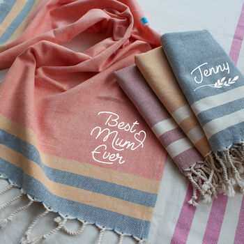 Personalised Kitchen Apron, Tea Towel, Gift For Nanny, 9 of 12