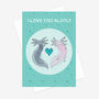 'I Love You Alotl' Axolotl Greetings Card, thumbnail 2 of 2