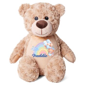 Personalised Blue Baby Rainbow Large Bear, 10 of 11