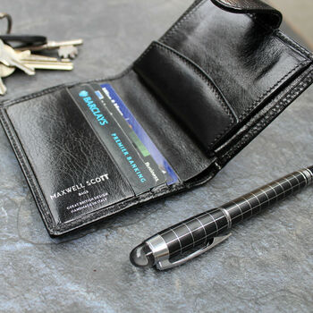 Small Real Leather Wallet For Men 'Pietre', 2 of 12