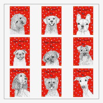 Large Valentine's Day Dog Breed Cards, 3 of 4