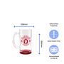 Engraved Manchester United 20oz Beer Football Mug, thumbnail 3 of 3