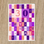 Personalised 30th Birthday Card Age And Name, thumbnail 6 of 10