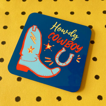 Howdy Cowboy / Cowgirl Coasters, 8 of 8