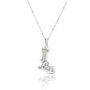 Solid Silver L Initial Necklace With Mother Of Pearl, thumbnail 2 of 6