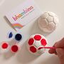 Diy Mini Painting Kit Football Shape, thumbnail 1 of 2