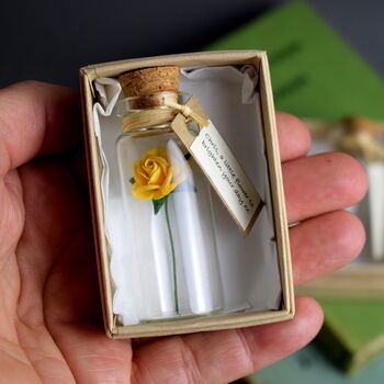 Tiny Paper Rose In A Bottle Personalised Gift, 5 of 9