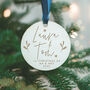 Personalised Bauble For Newly Married Couple, thumbnail 3 of 4