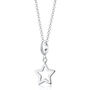 Open Star Necklace, Sterling Silver Or Gold Plated, thumbnail 3 of 10