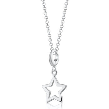 Open Star Necklace, Sterling Silver Or Gold Plated, 3 of 10