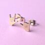 Rock On Hands Stud Earrings, thumbnail 2 of 6