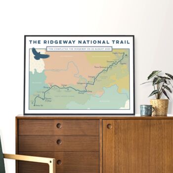 Personalised Ridgeway Map Art Print, 5 of 11
