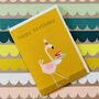Flamingo Happy Birthday Card, thumbnail 3 of 5