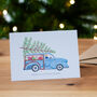 Personalised Classic Car Christmas Card, thumbnail 1 of 4