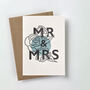 'Mr And Mrs' Botanical Letterpress Card, thumbnail 2 of 3