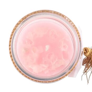 Mystic Rose Tube Candle With Rose Quartz Crystals, 2 of 3