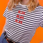 Blah Blah Blah Striped T Shirt, thumbnail 1 of 7