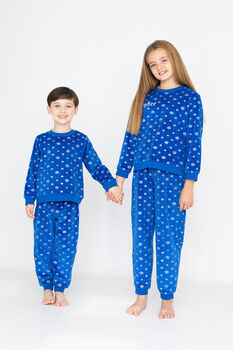 Children's Personalised Christmas Snowflake Pyjamas, 9 of 10