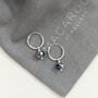 Montana Blue Swarovski Hoop Earrings, thumbnail 1 of 5