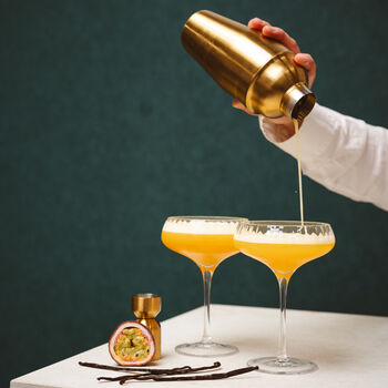 Martini Cocktail Gift Set In Soft Gold Finish, 4 of 5