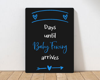 Personalised Baby Countdown Chalkboard, 4 of 5