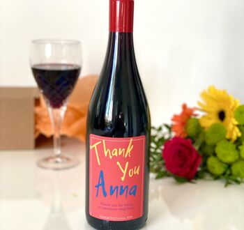 Personalised Thank You Wine Bottle, 8 of 8
