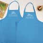 Mr And Mrs Personalised Apron Set Retro Style, thumbnail 9 of 10