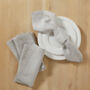 Set Of Grey Linen Napkins, thumbnail 2 of 11