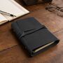 Handmade Vintage Leather Journal With Lock For Writing, thumbnail 2 of 12