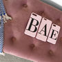 Dusty Pink Personalised Alphabet Phone Case, thumbnail 4 of 9