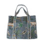 Reversible Jungle Print Quilted Cotton Tote Bag, thumbnail 4 of 6