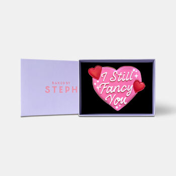 I Still Fancy You Heart Valentine's Letterbox Iced Cookie, 4 of 11