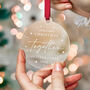 Our First Christmas Together Bauble Gift For Couples, thumbnail 6 of 7