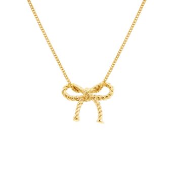 Bow Necklace – Gold/Silver, 3 of 5